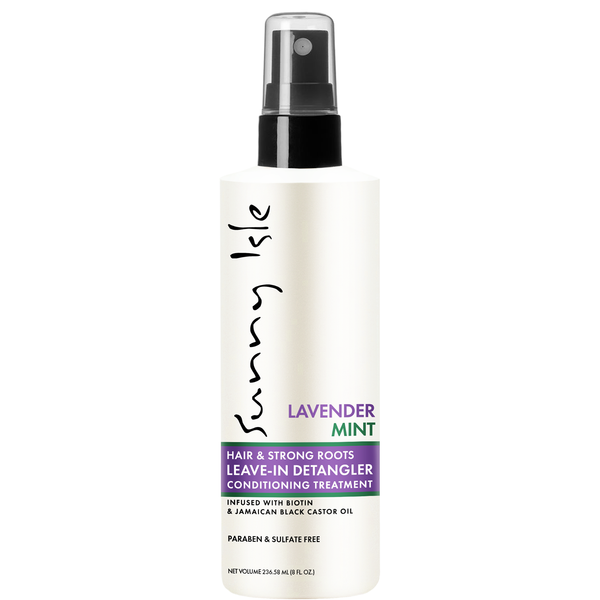 Sunny Isle Lavender Mint Leave-In Detangler Conditioning Treatment Makes detangling easier 236.58 ml/8.0 oz