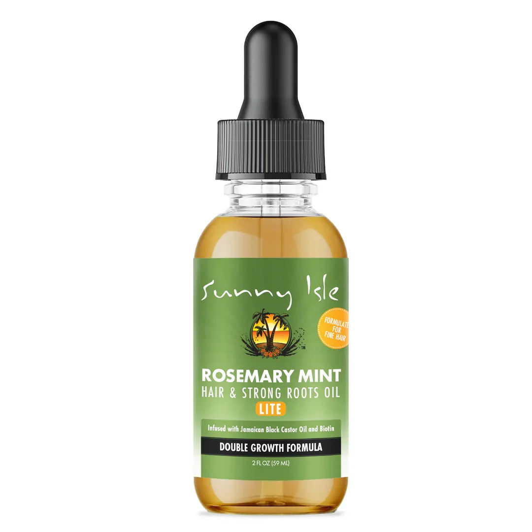 Sunny Isle Rosemary Mint Hair & Strong Roots Lite Oil 2oz/59 ml