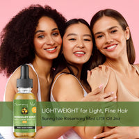 Sunny Isle Rosemary Mint Hair & Strong Roots Lite Oil 2oz/59 ml