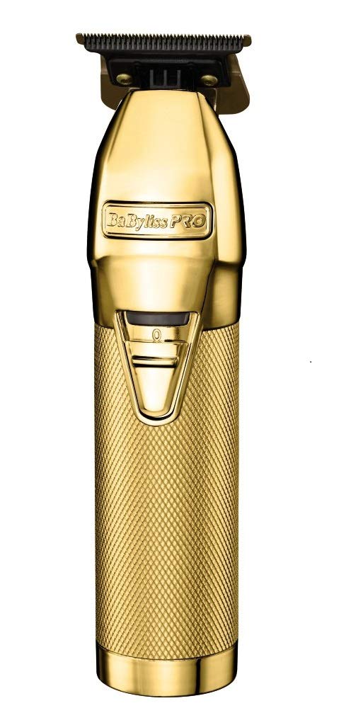 BaByliss Pro Super Motor Skeleton Trimmer: Precision Edging & Detailing for Professional Barbers (Gold Edition)