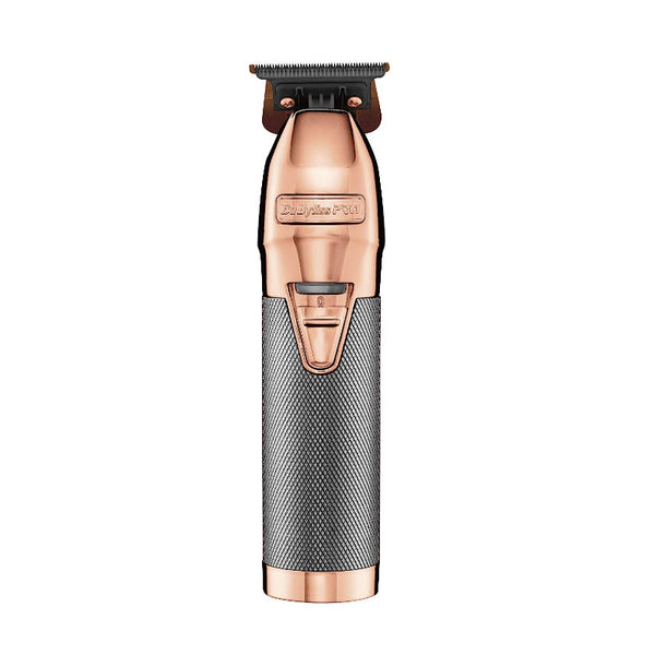 BaByliss Pro Super Motor Skeleton Trimmer: Cordless Precision & Rose Gold Style for Barbers & Stylists