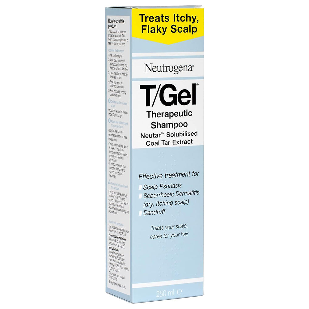 Neutrogena T/Gel Therapeutic Dandruff Treatment Shampoo for Flaky, Itchy Scalp 250 ml/8.45 oz