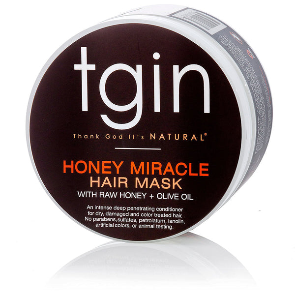 TGIN Honey Miracle Hair Mask Deep Hydration & Repair for Natural, Dry & Damaged Hair 12 oz