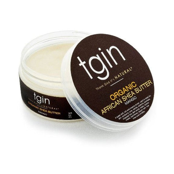 TGIN Organic African Shea Butter Mango Deeply Hydrating & Defining for Natural & Textured Hair 227g/8.01 oz