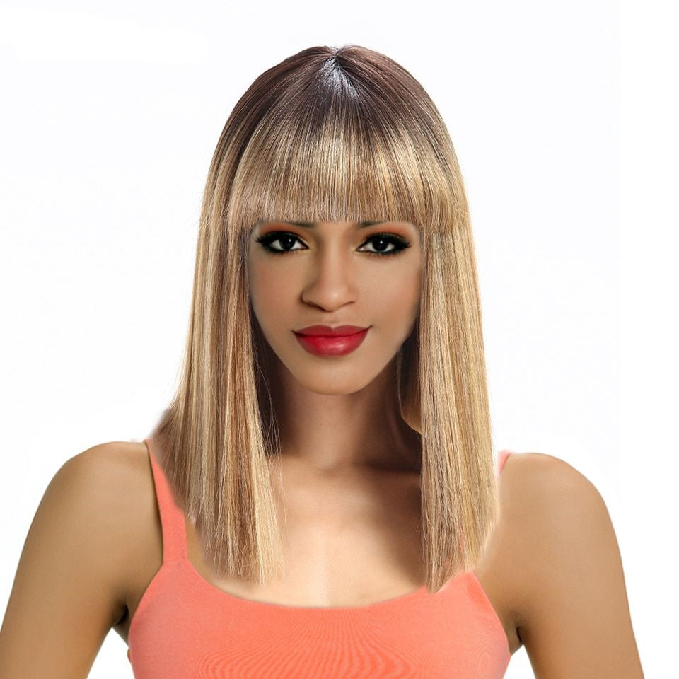 Sleek Fashion Idol 101 Premium Tina Wig | Realistic Human Hair Feel & Heat-Stylable Luxury