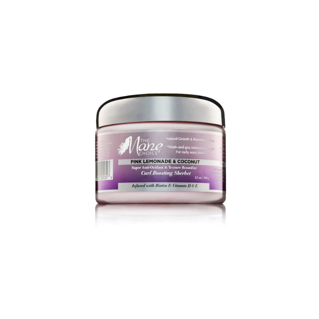 The Mane Choice Pink Lemonade And Coconut Curl Boosting Sherbet for Defined, Hydrated & Frizz-Free Curls 340g/11.99 oz