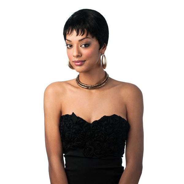 Sleek Toni Wig: Effortless Style & Realistic Look for Fashion-Forward Individuals with Adjustable Cap