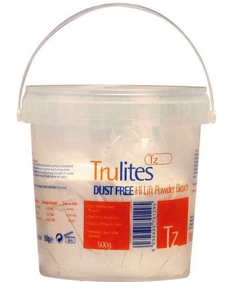 Trulites Dust Free Hi Lift Powder Bleach for Professional Salon Hair Lightening & Blonding