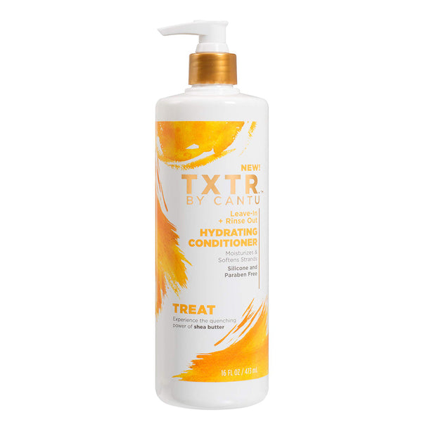 TXTR by Cantu Leave-In + Rinse Out Hydrating Conditioner 16 oz / 473 ml - Deep Hydration for All Hair Types