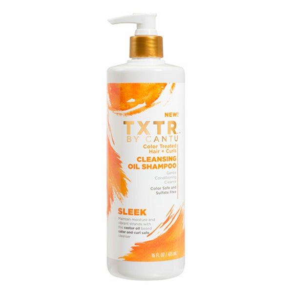 TXTR by Cantu Cleansing Oil Shampoo 16 oz / 473 ml - For Dry, Color-Treated Hair & Soothing Scalp