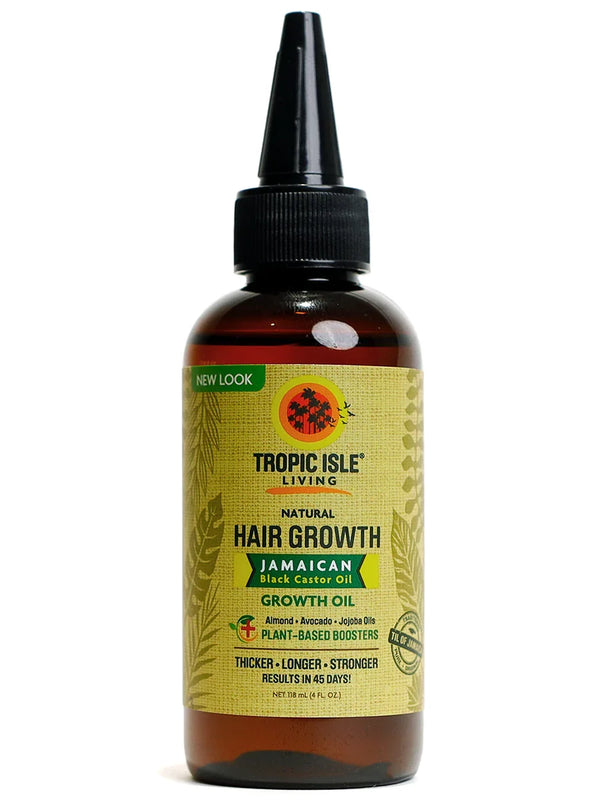 Tropic Isle Living Jamaican Black Castor Oil for Hair Growth & Strengthening for All Hair Types 118ml/3.99 oz