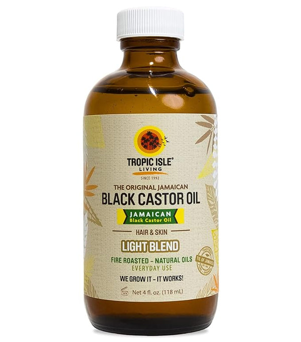 Tropic Isle Living Jamaican Black Castor Oil Light Blend for Hair Growth & Scalp Health - 118ml/3.99 oz