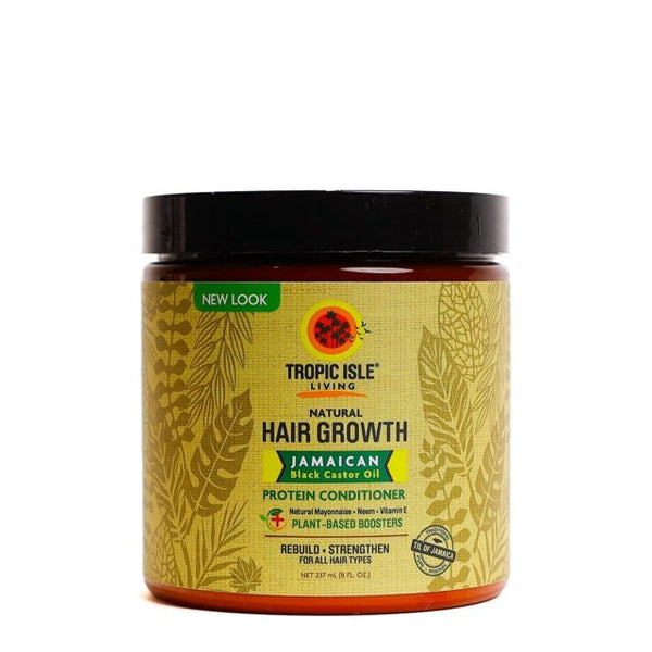 Tropic Isle Living Jamaican Black Castor Oil Protein Conditioner for Natural Hair Growth & Repair (237ml/8.01 oz)