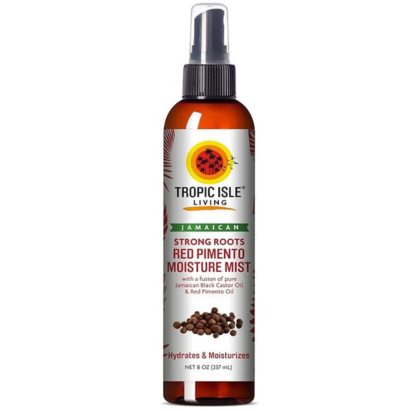 Tropic Isle Living Jamaican Black Castor Oil Red Pimento Leave-In Moisture Mist – Hydrating & Strengthening for Natural & Dry Hair – 237ml/8.01 oz