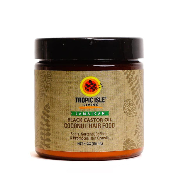 Tropic Isle Living Jamaican Black Castor Oil Coconut Hair Food - Deep Nourishment & Hair Growth for All Hair Types 118ml/3.99 oz