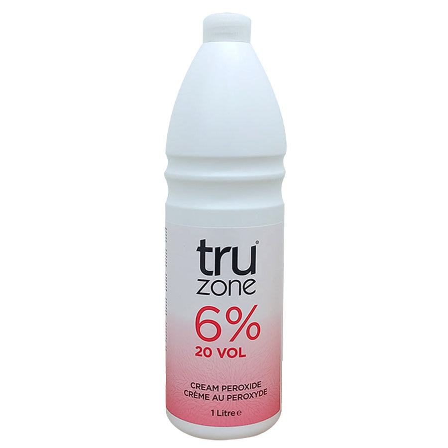 Truzone Cream Peroxide 6% 20 Vol for Consistent Hair Colour & Lift 1 Litre (33.81 oz)
