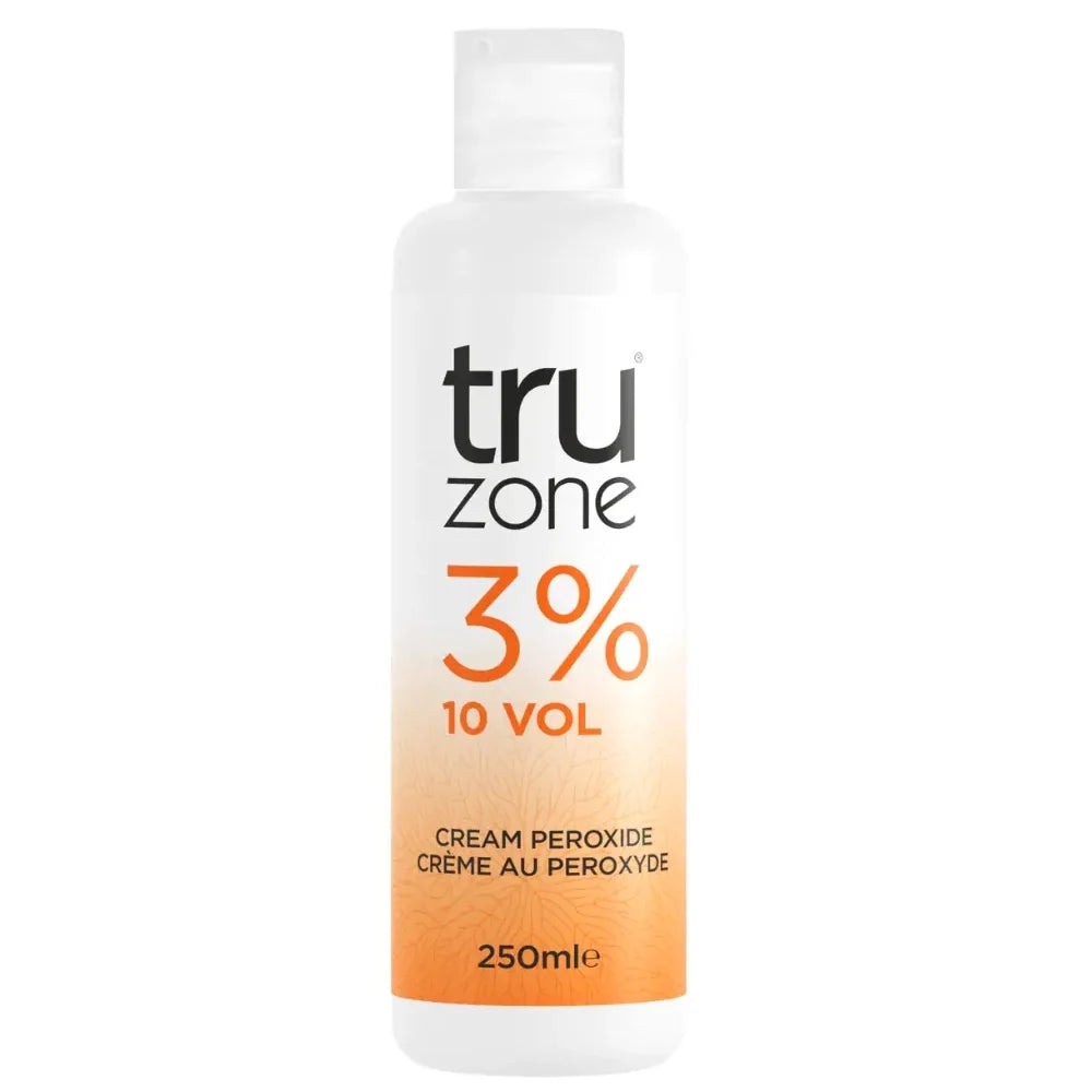 Truzone Cream Peroxide 3% 10 Vol | Gentle Hair Colour & Toning Activation for Professional & At-Home Hair Colourists | 250 ml / 8.45 oz