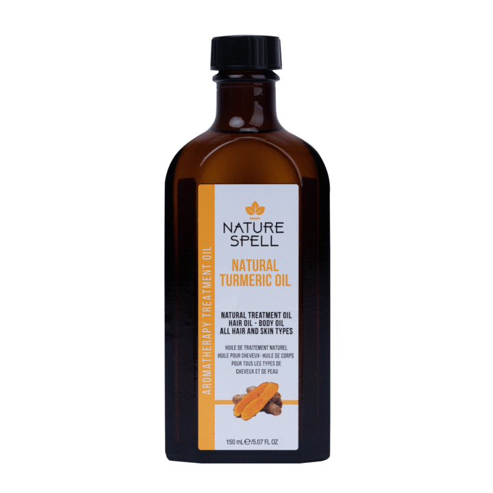 Nature Spell Turmeric Oil for Skin & Hair | Brightening & Nourishing Treatment 150ml/5.07 oz