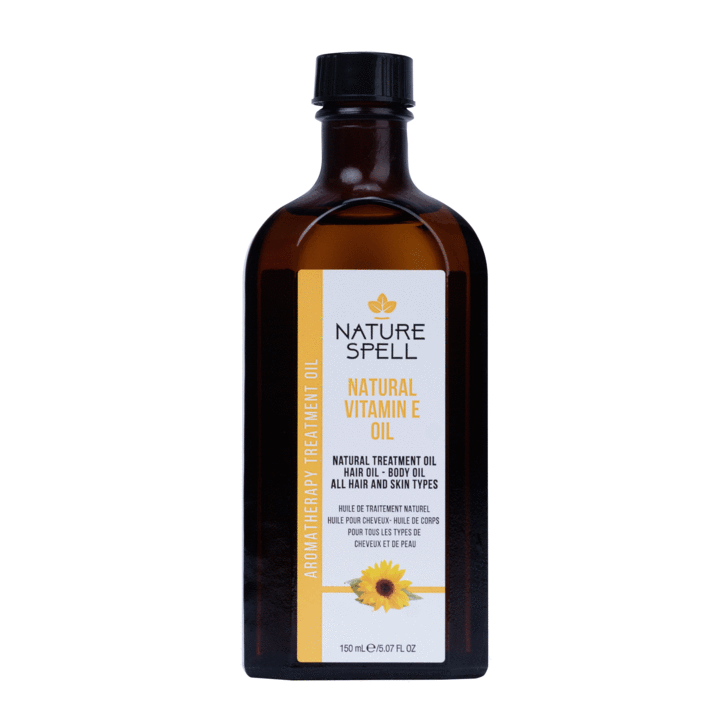 Nature Spell Vitamin E Oil | Nourishes & Protects for Healthy Hair & Skin | 150ml/5.07 oz