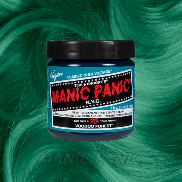 Manic Panic Semi-Permanent Hair Color Cream | Voodoo Forest | Vibrant, Vegan & Cruelty-Free Hair Dye for Expressive Individuals 118ml