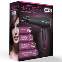 WAHL Ionic Smooth Hair Dryer | Frizz-Free Fast Drying for All Hair Types, Professional Quality