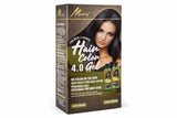 Murry Hair Color 4.0 Gel Dark Brown No-Stain Long-Lasting Grey Coverage for Men & Women 2 x 500ml (16.91 oz)
