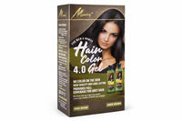 Murry Hair Color 4.0 Gel Dark Brown No-Stain Long-Lasting Grey Coverage for Men & Women 2 x 500ml (16.91 oz)