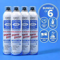 Ebin Wonder Lace Bond Lace Melt Spray | Sports Edition (3/6/9 Pack) 14oz