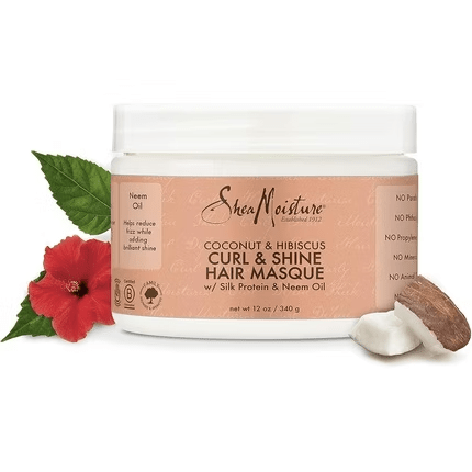 Shea Moisture Coconut and Hibiscus Curl and Shine Hair Masque 12oz