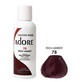 Adore Semi Permanent Hair Dye Colour - Vibrant, Ammonia-Free Colour & Shine for All Hair Types 118ml