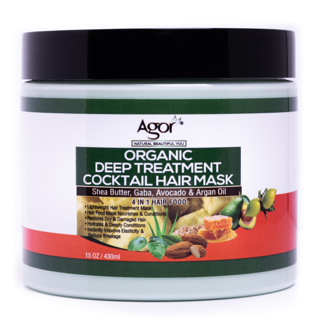 Agor Organic Deep Treatment Cocktail Hair Mask 4-in-1 Moisture 430 g/15 oz