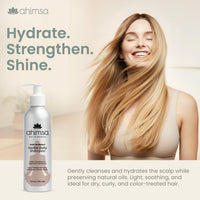 Ahimsa Gentle Daily Shampoo — Organic Hydrating Shampoo for Dry, Curly & Color Treated Hair | Made in USA