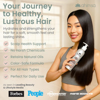 Ahimsa Gentle Daily Shampoo — Organic Hydrating Shampoo for Dry, Curly & Color Treated Hair | Made in USA