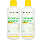 Alaffia Everyday Coconut Conditioner - 2 Pack for Wavy & Curly Hair | Virgin Coconut Oil, Ginger Extract, Vitamin E