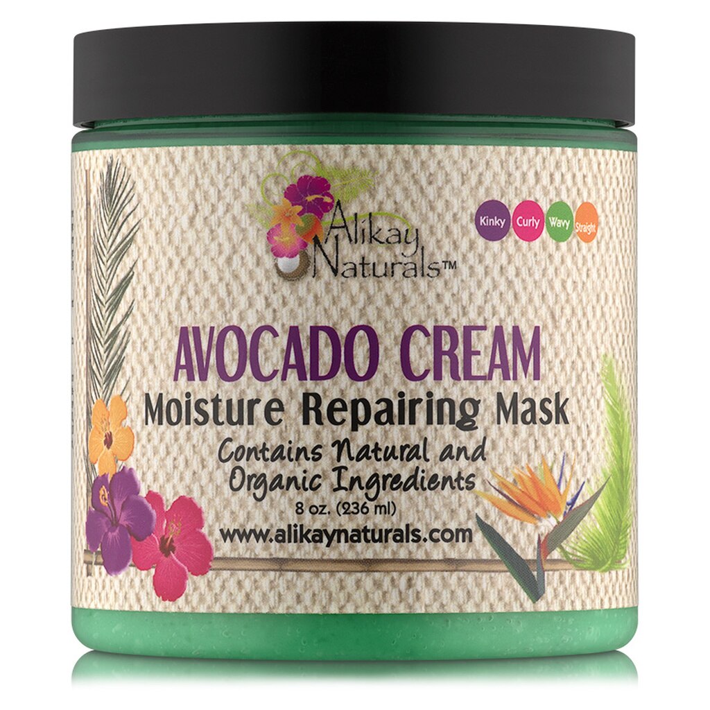 Alikay Naturals Avocado Moisture Repairing Mask: Deep Hydration & Repair for Dry, Damaged & Natural Hair 236ml/7.98 oz