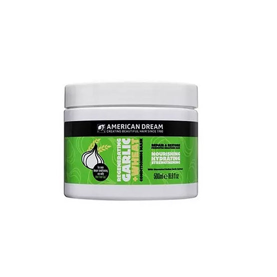 American Dream Garlic & Wheat Conditioning Hair Mask 17oz – Strengthens Hair & Stimulates Growth