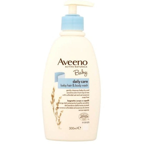 Aveeno Baby Daily Care Hair And Body Wash Gentle Cleansing & Soothing for Babies & Sensitive Skin 300ml/10.14 oz
