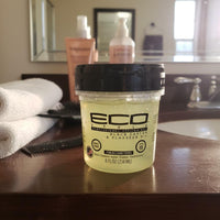 Eco Style Styling Hair Gel Black Castor and Flaxseed Oil 8oz – Pack of 3