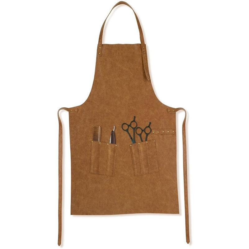 Barburys Mascul Leather Apron: Professional Protection & Style for Barbers & Hairdressers, One Size