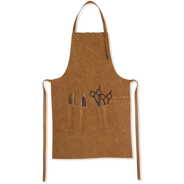 Barburys Mascul Leather Apron: Professional Protection & Style for Barbers & Hairdressers, One Size