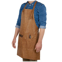 Barburys Mascul Leather Apron: Professional Protection & Style for Barbers & Hairdressers, One Size