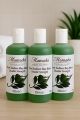 Mamado Original West Indian Double Strength Bay Rum Skin & Scalp Tonic for Revitalising Care 250ml (3 Pack)