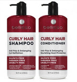 Bellisso Curly Hair Shampoo & Conditioner Set — Define Curls, Hydrate, Color-Safe