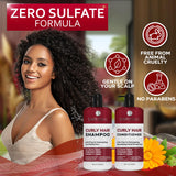 Bellisso Curly Hair Shampoo & Conditioner Set — Define Curls, Hydrate, Color-Safe