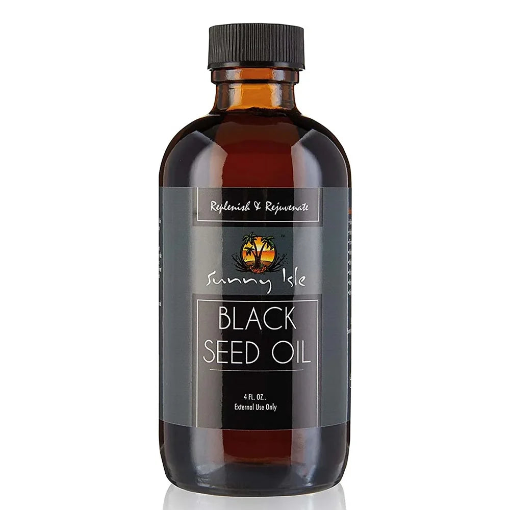 Sunny Isle Black Seed Oil 4oz Pure Hair & Scalp Growth Oil