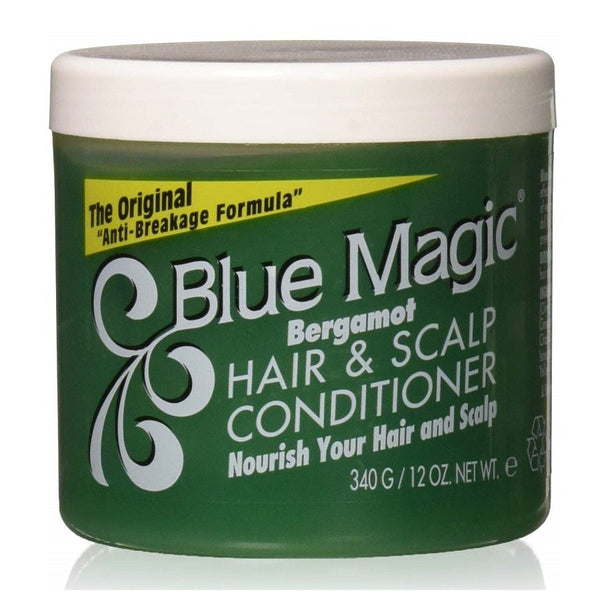 Blue Magic Bergamot Hair & Scalp Conditioner 12 oz / 340 gm - Deep Conditioning & Scalp Care