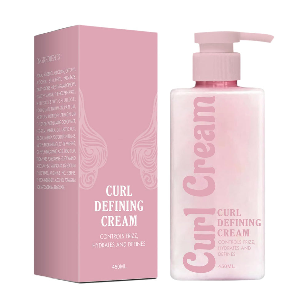 Calyphra Curl Defining Cream | 15.22 Fl Oz Anti-Frizz for Curly & Wavy Hair