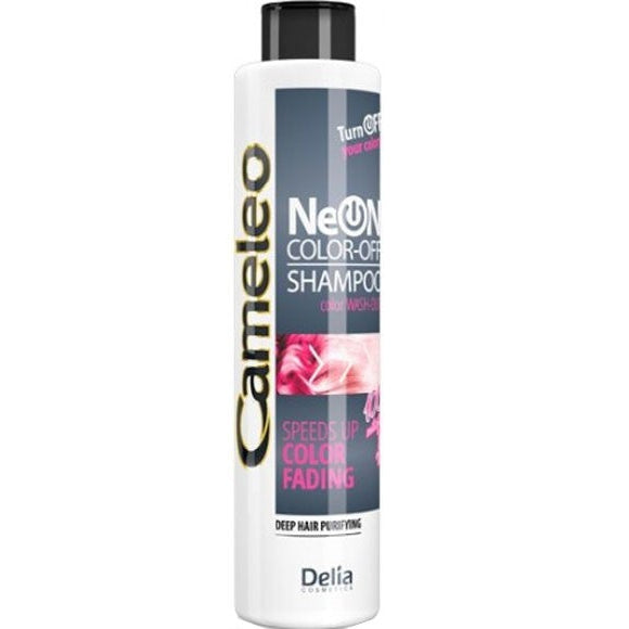 Delia Cameleo Neon Color Off Shampoo | Neutralises Brassiness for Blonde, Grey & Bleached Hair | 200ml / 6.76 oz