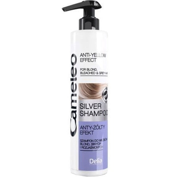 Delia Cosmetics Cameleo Silver Shampoo Anti-Yellow for Blonde & Grey Hair 250ml/8.45 oz