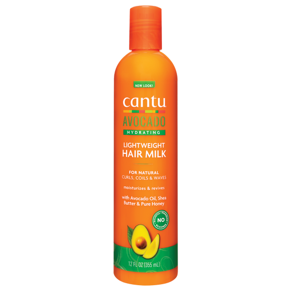 Cantu Avocado Lightweight Hair Milk 12 oz / 355 ml - For Moisturized, Defined Curls & Coils